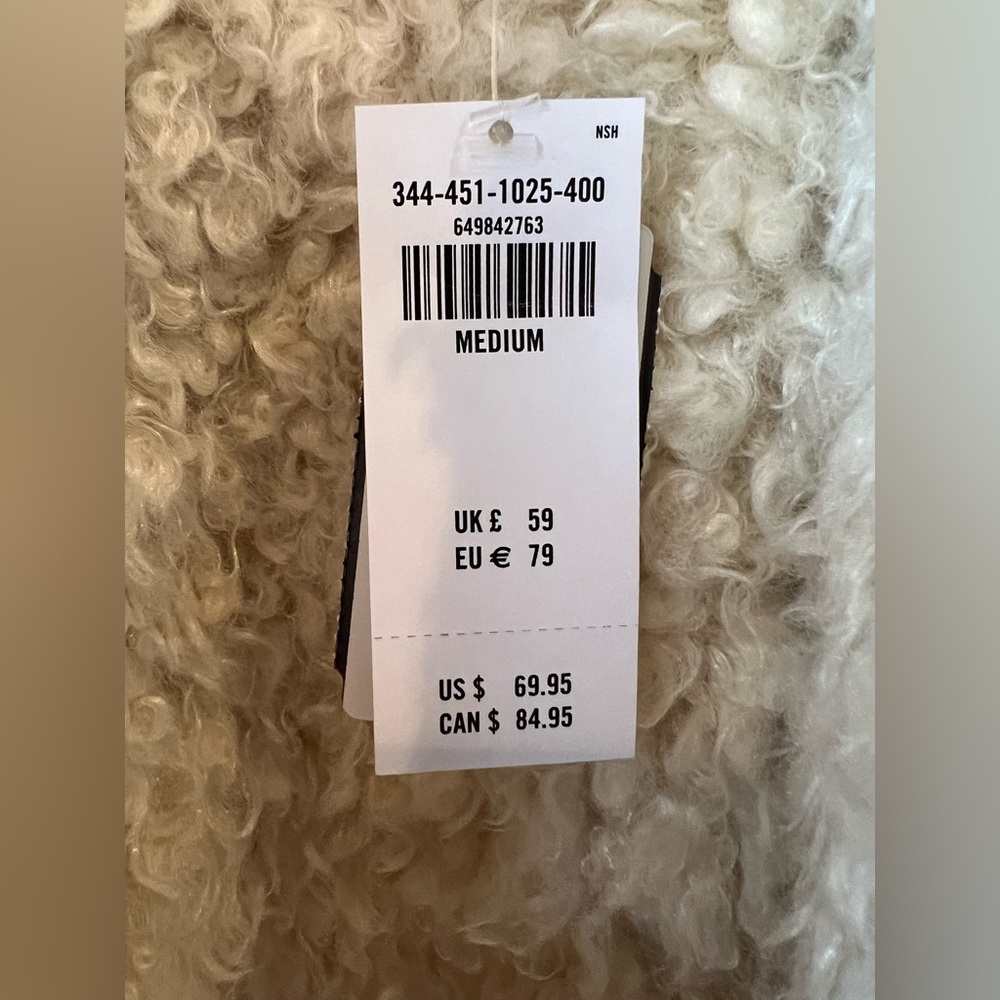 Hollister Faux Suede Shearling Vest - Medium (NWT) - Picture 4 of 5